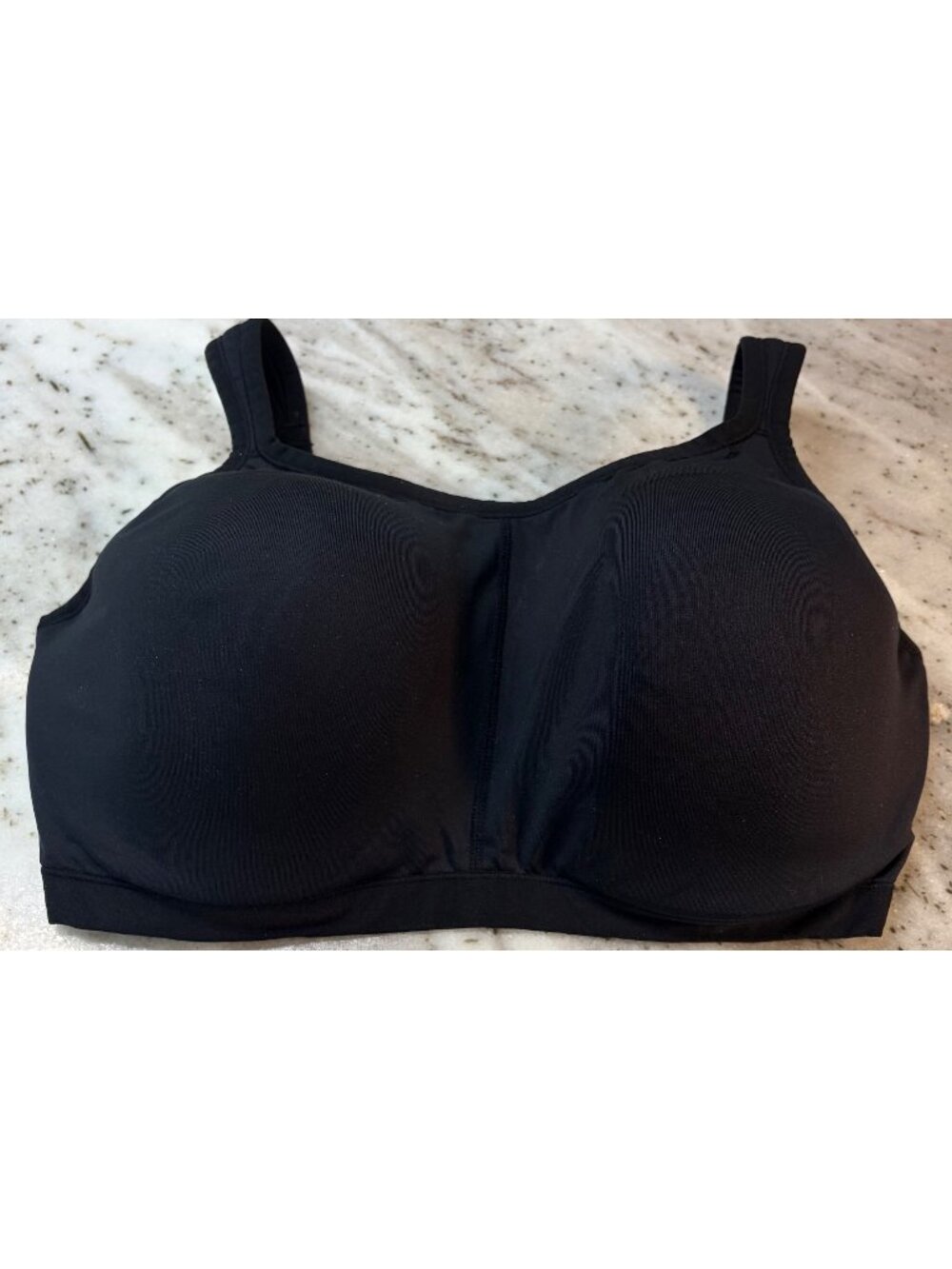 Natori Yogi Contour Convertible Sports Bra Sz 38DDD Coolmax High Impact Black